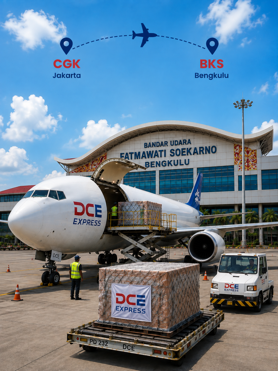 Pengiriman cargo udara Jakarta ke Bengkulu