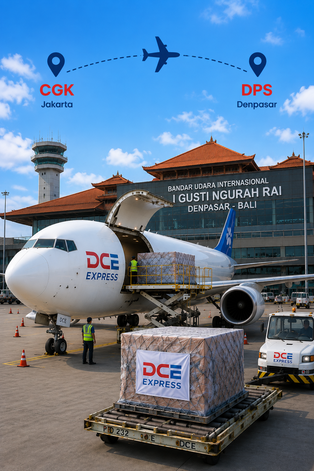Pengiriman cargo udara Jakarta ke Denpasar