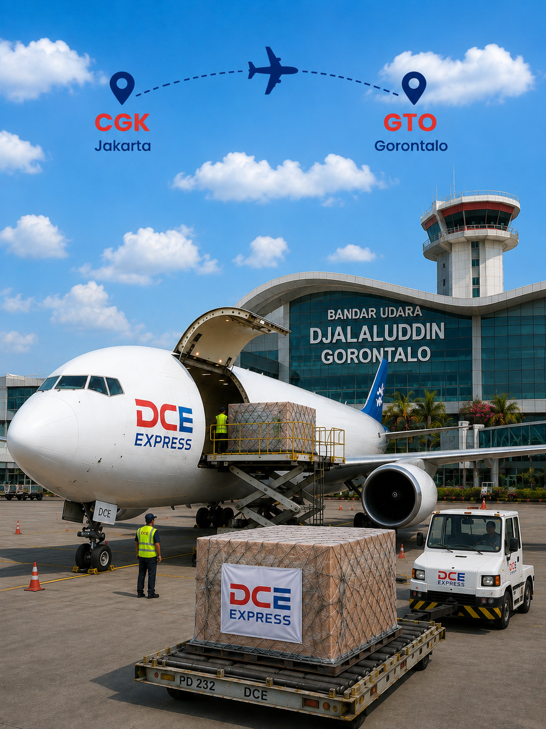 Pengiriman cargo udara Jakarta ke Gorontalo