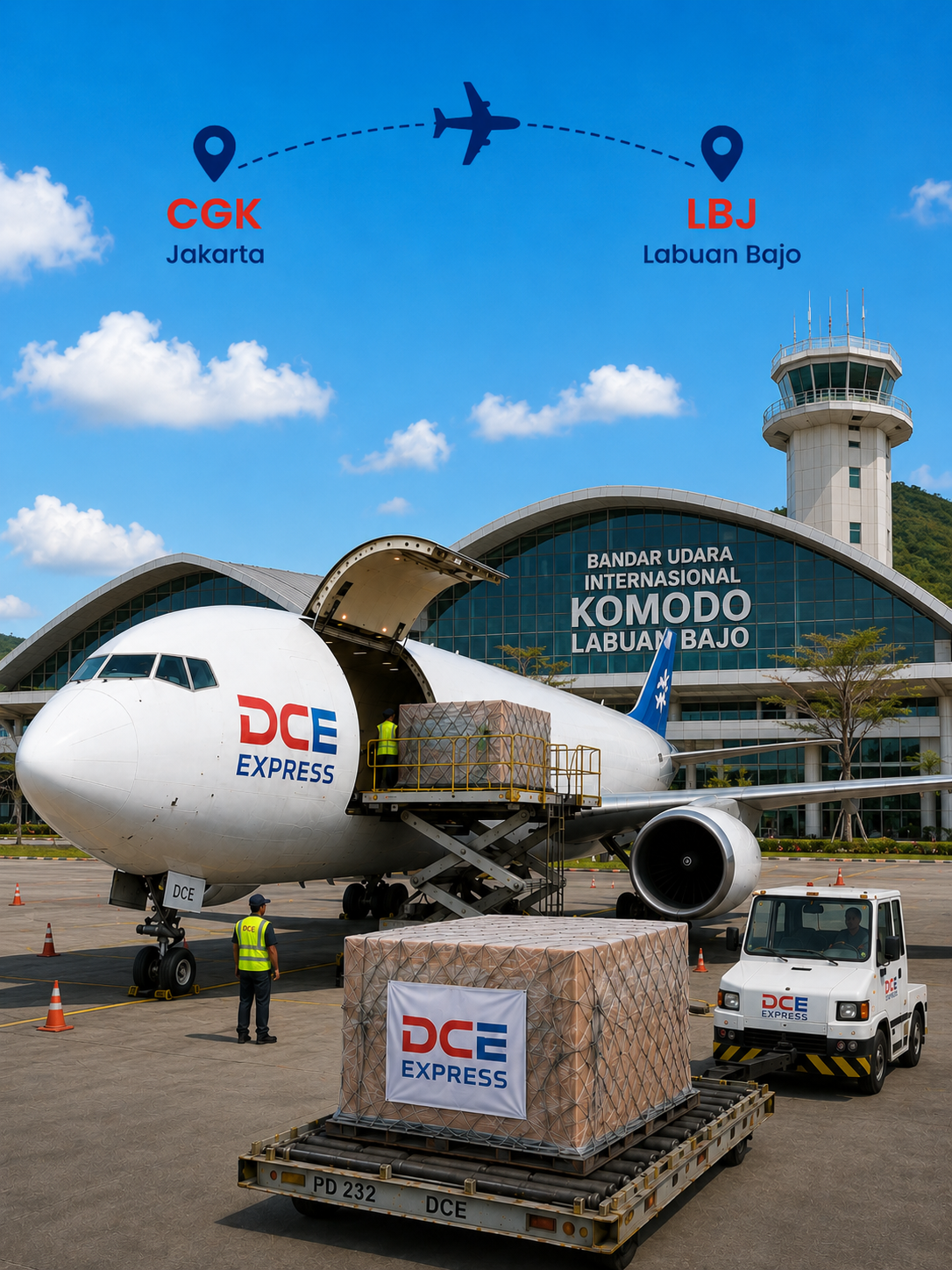 Pengiriman cargo udara Jakarta ke Labuan Bajo