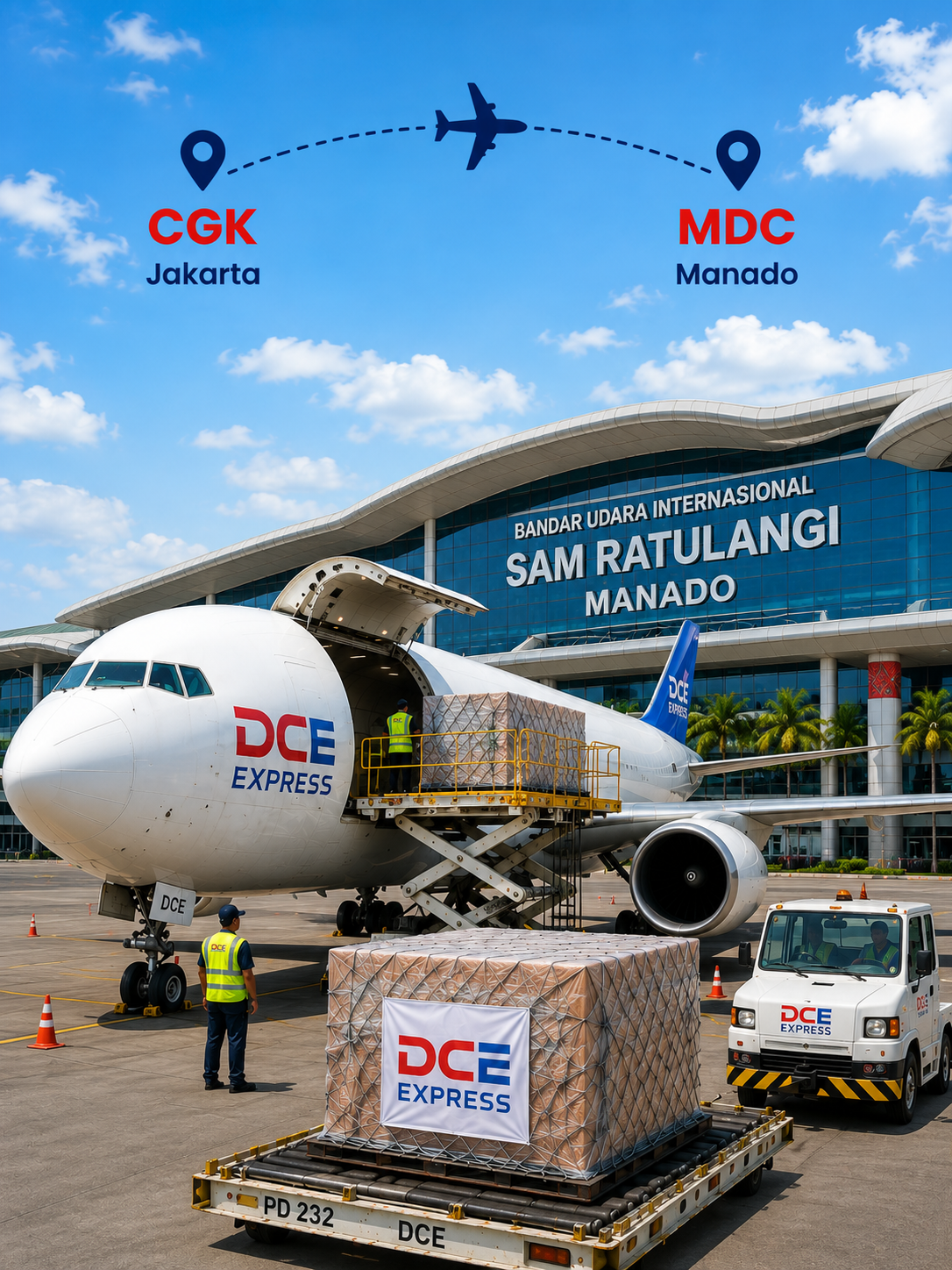 Pengiriman cargo udara Jakarta ke Manado