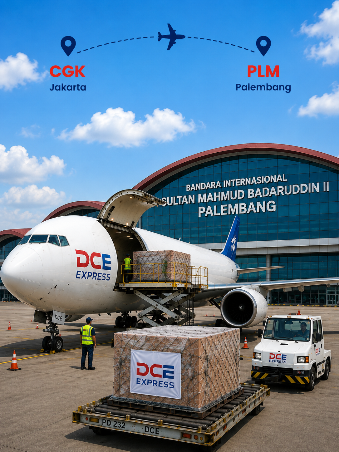 Pengiriman cargo udara Jakarta ke Palembang